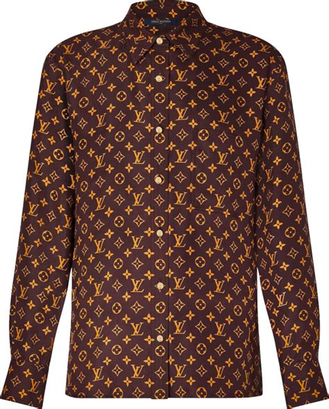 louis vuitton dress shirt brown